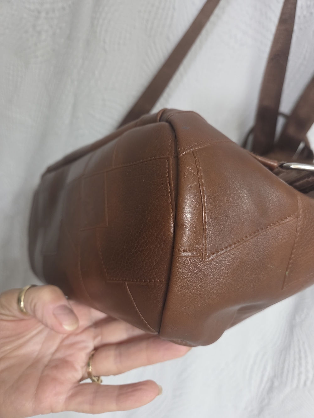 Faux Leather Anti Theft Backpack - Picture 5 of 16